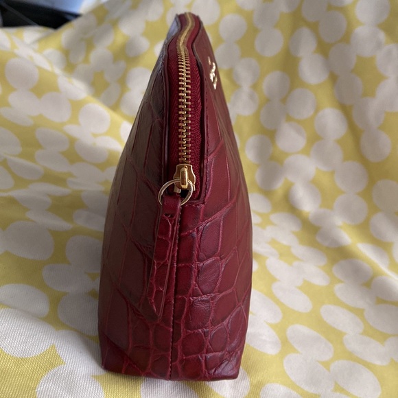 Kate Spade Faux Crocodile embossed cosmetic case - Picture 3 of 13